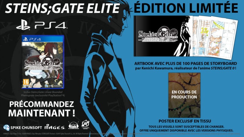 Steins;Gate Elite édition limitée PS4