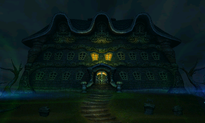 Luigi's Mansion - Arrivée dans le manoir (haut)
