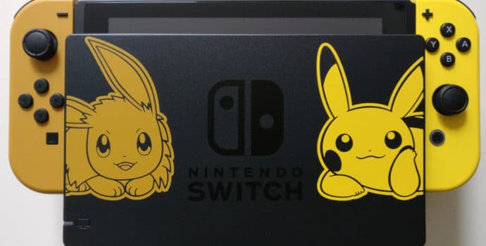 Nintendo Switch Edition Pikachu et Evoli - dock du mignon