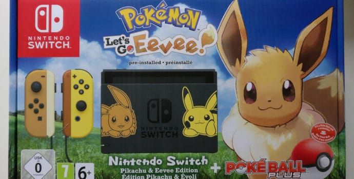 Nintendo Switch Edition Pikachu et Evoli - packaging recto