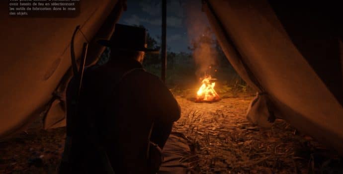 Red Dead Redemption 2 - Repos dans la tente