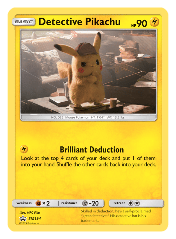 Détective Pikachu carte
