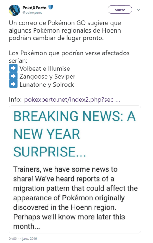 Pokémon GO - Tweet Migration