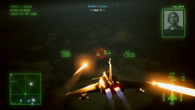 ace combat 7: skies unknown test combat de nuit