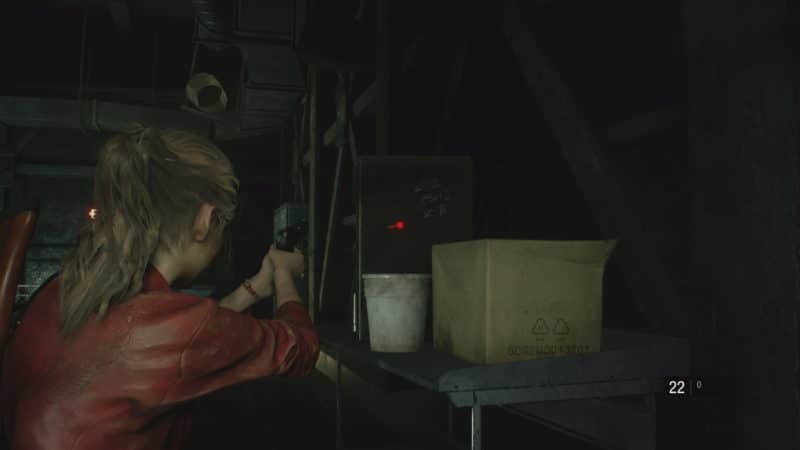 resident evil 2 soluce combinaison coffre égout emplacement