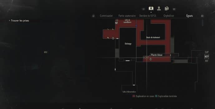 resident evil 2 soluce combinaison coffre égout map