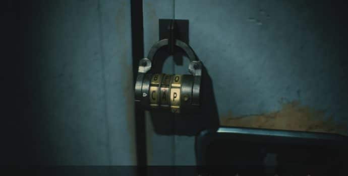 resident evil 2 soluce combinaison casier étage 2 cadenas