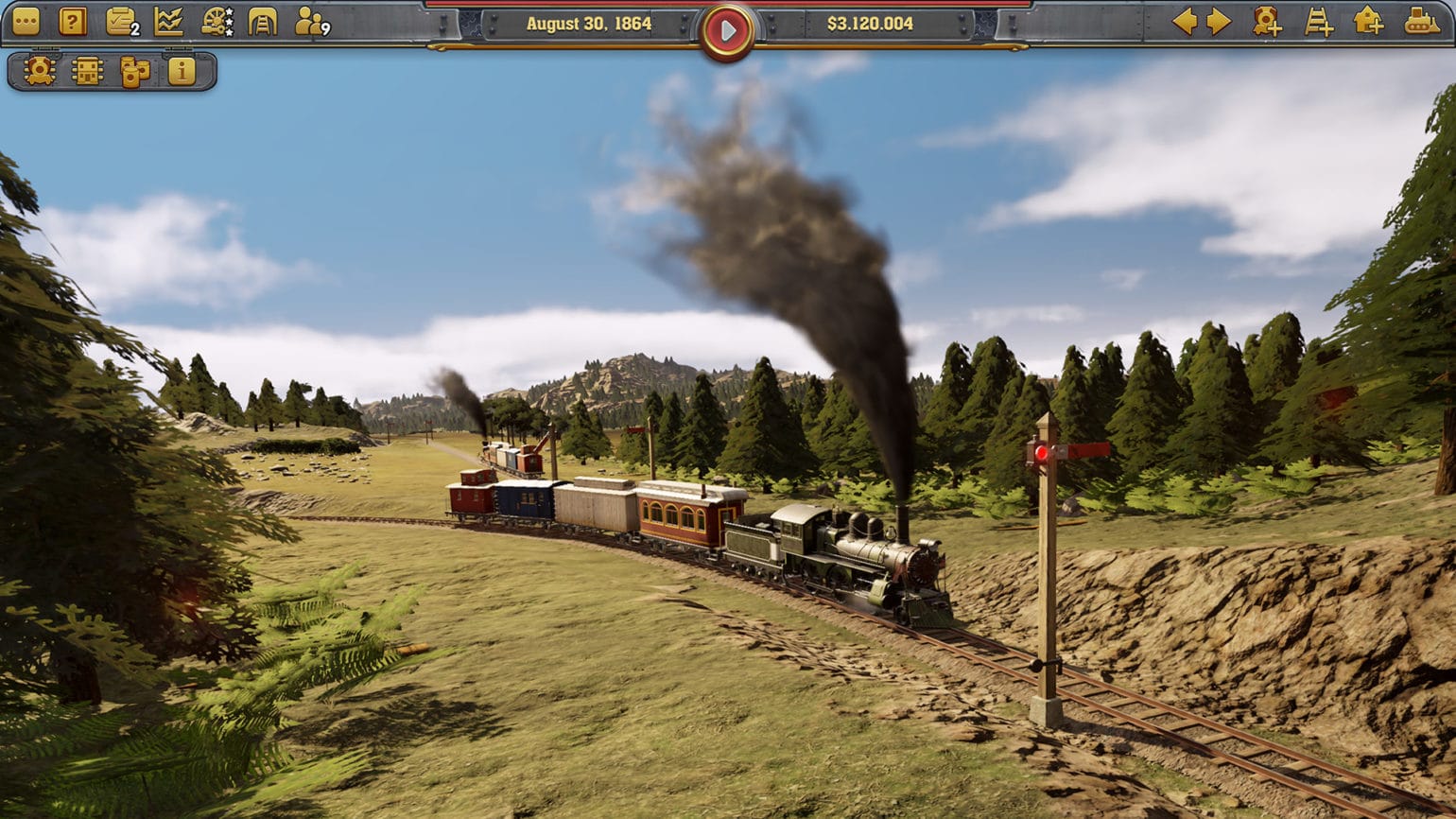 Railroad corporation train à vapeur