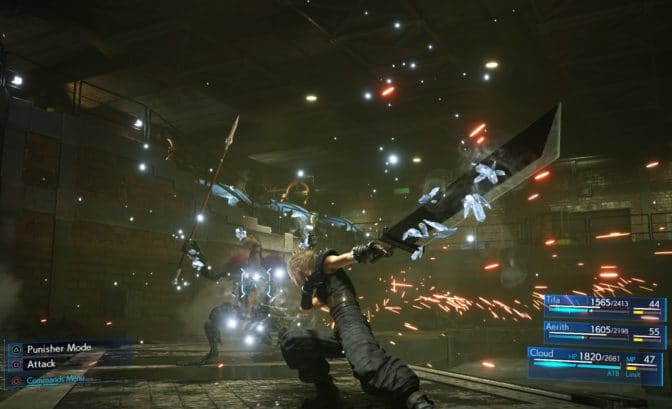 Final Fantasy VII Remake Cloud combat