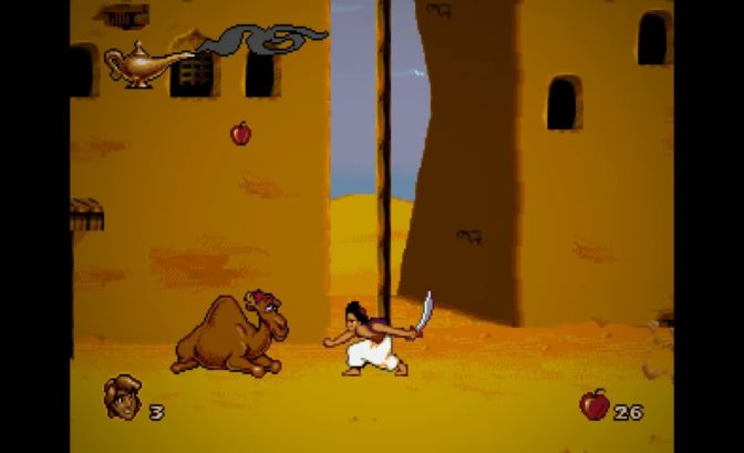 aladdin et ses détails sur nintendo switch