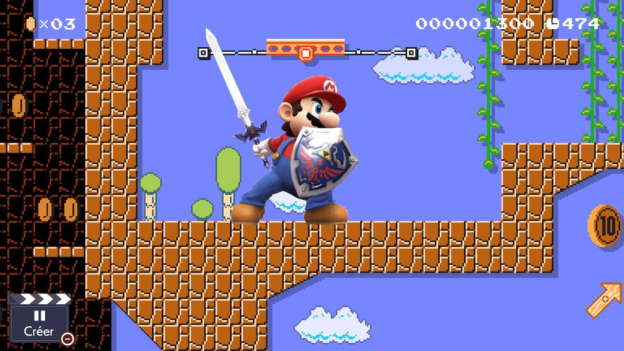 Super Mario Maker 2 - Mario à l'épée