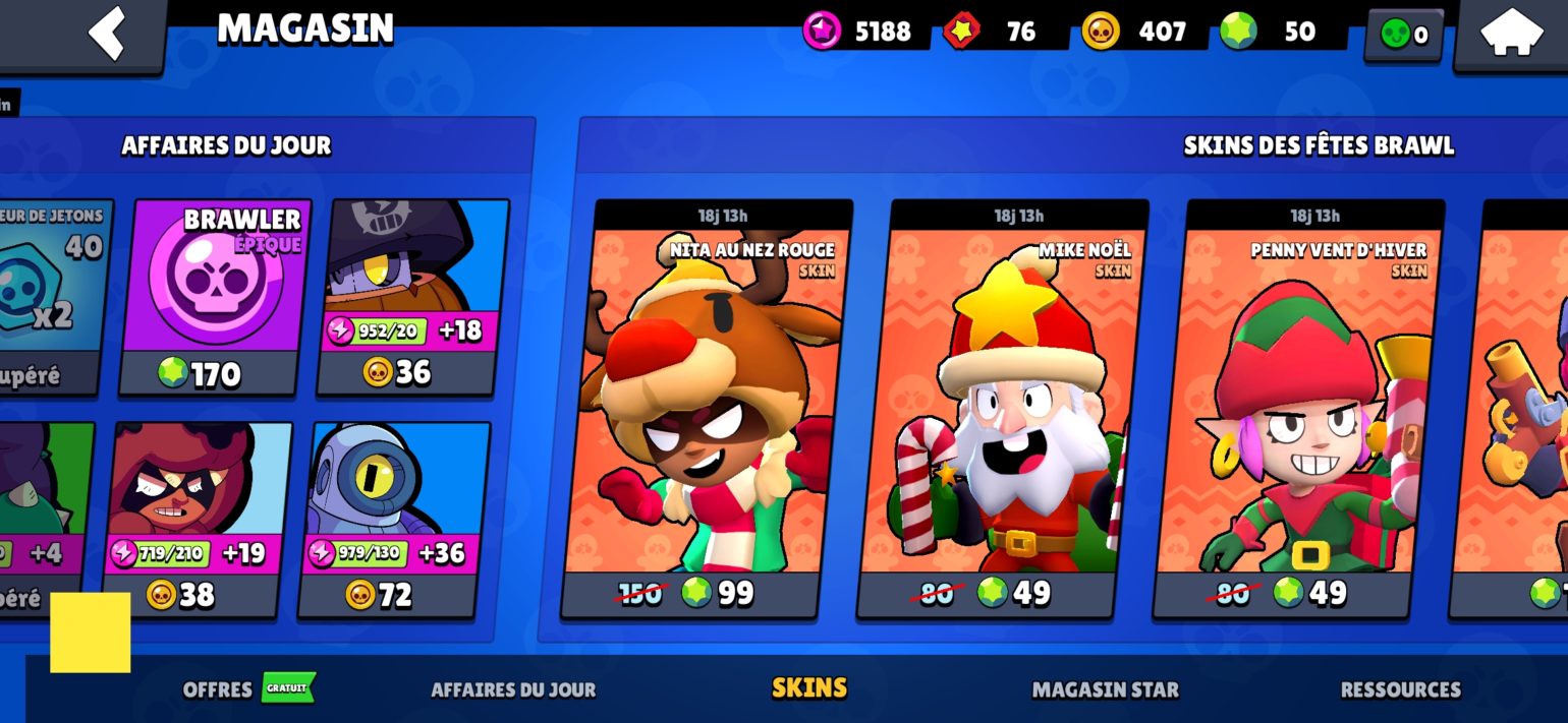 Brawl Stars mobile au taquet pour Noël 2 ans après sa sortie