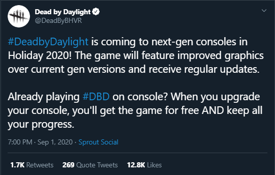 Dead by Daylight sera disponible sur la Playstation 5 et la Xbox Series X