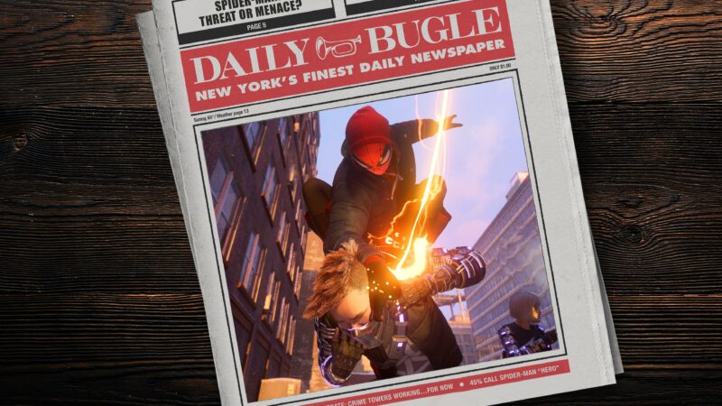 Spider-Man: Miles Morales - Une de journal
