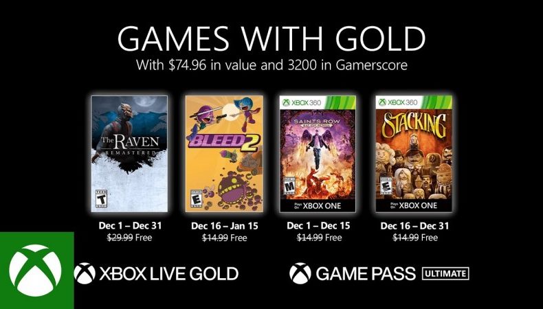 games with gold décembre 2020