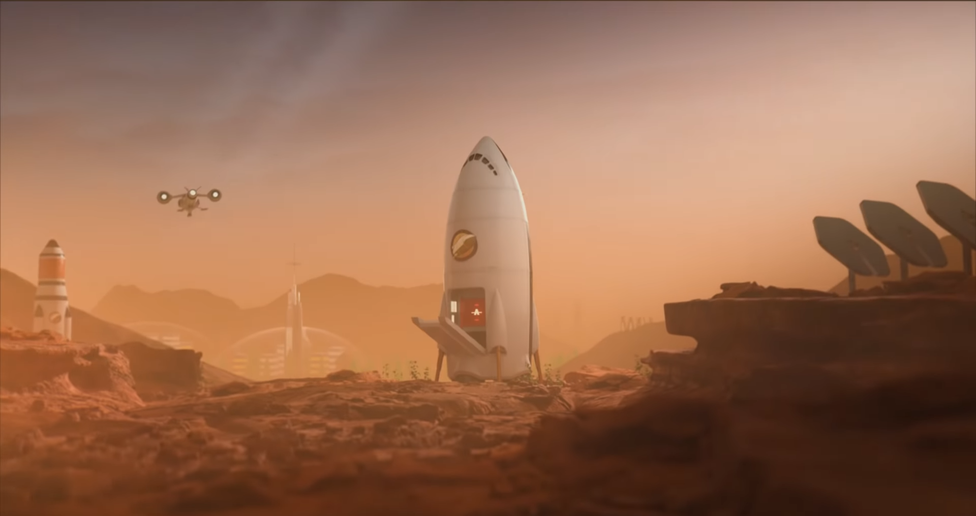 Surviving Mars vaisseau touriste