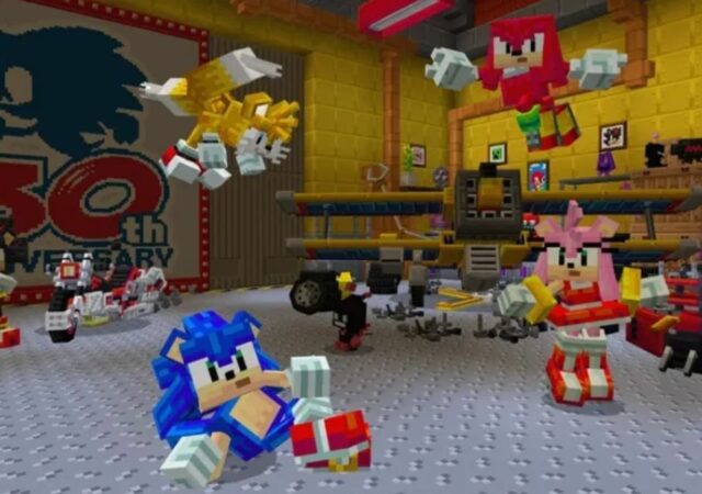 Minecraft Sonic DLC Screenshot