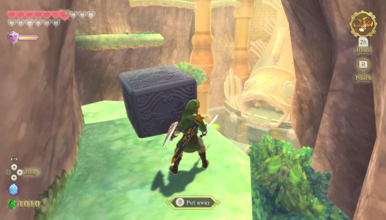The Legend of Zelda : Skyward Sword HD cube déesse sommet faroria