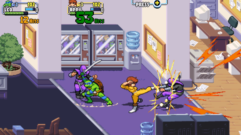 Teenage Mutant Ninja Turtles: Shredder’s Revenge april fight 2