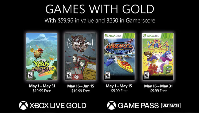 Games With Gold Game Pass Mai 2022