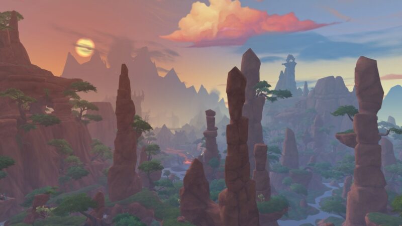 Capture d'écran paysage Dragonflight