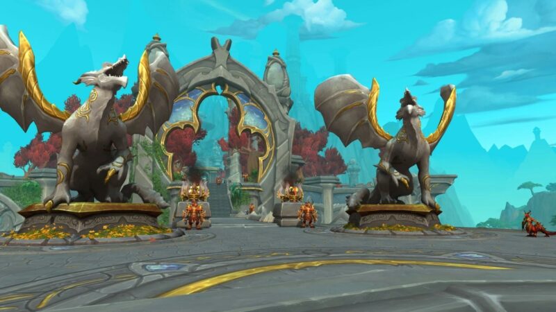 Capture d'écran temple Dragonflight