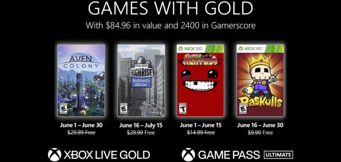 Games With Gold Game Pass Juin 2022