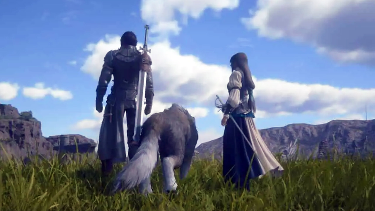Final Fantasy 16 personnages loup nature