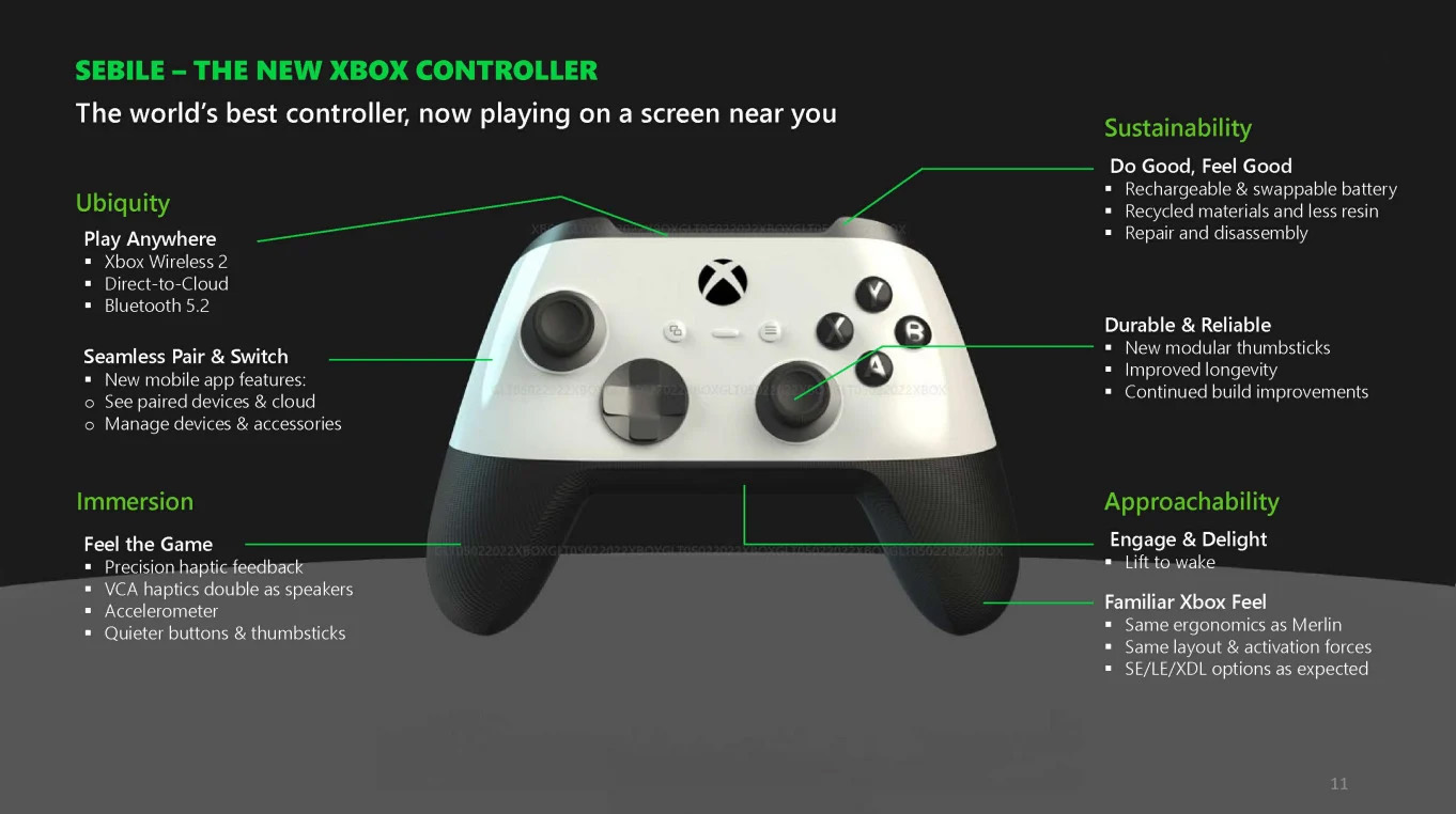 Nouvelle manette Xbox Sebile