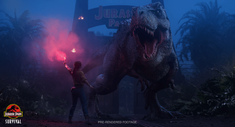 jurassic park: survival maya t-rex