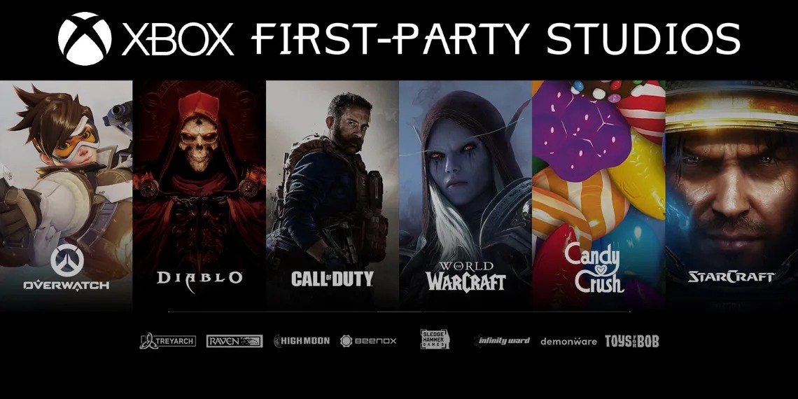 Xbox Activision Blizzard first party studios