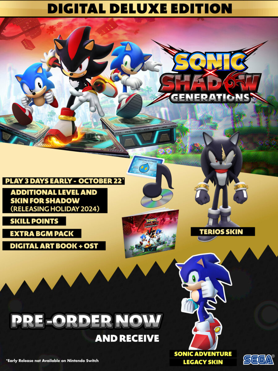 Sonic X Shadow Generations Digital Deluxe Edition