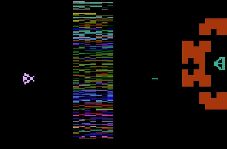 Capture d'écran de Yar's Revenge sur Atari 2600