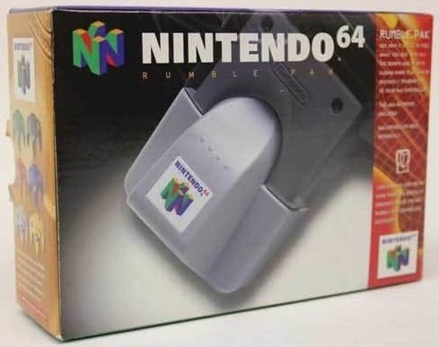 Prix du jeu vidéo - la boite du Rumble Pack, accessoire N64