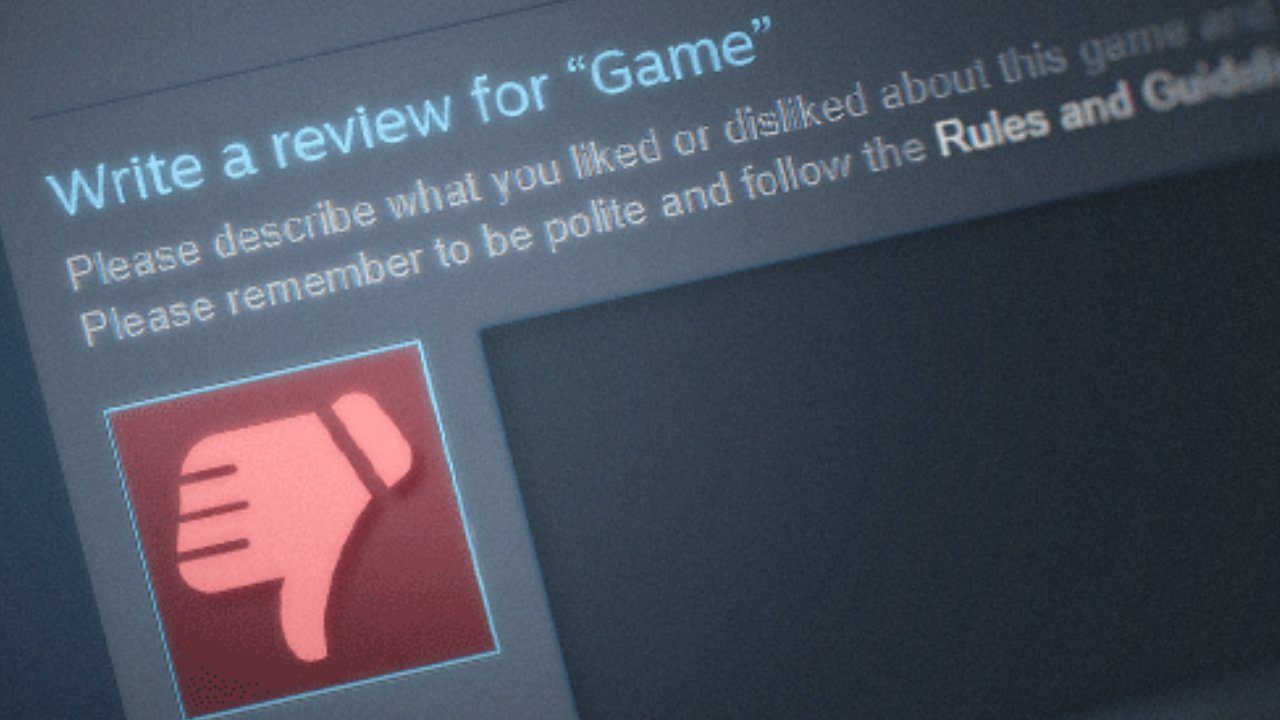 Les Reviews Steam ont un petit souci d'idéologie