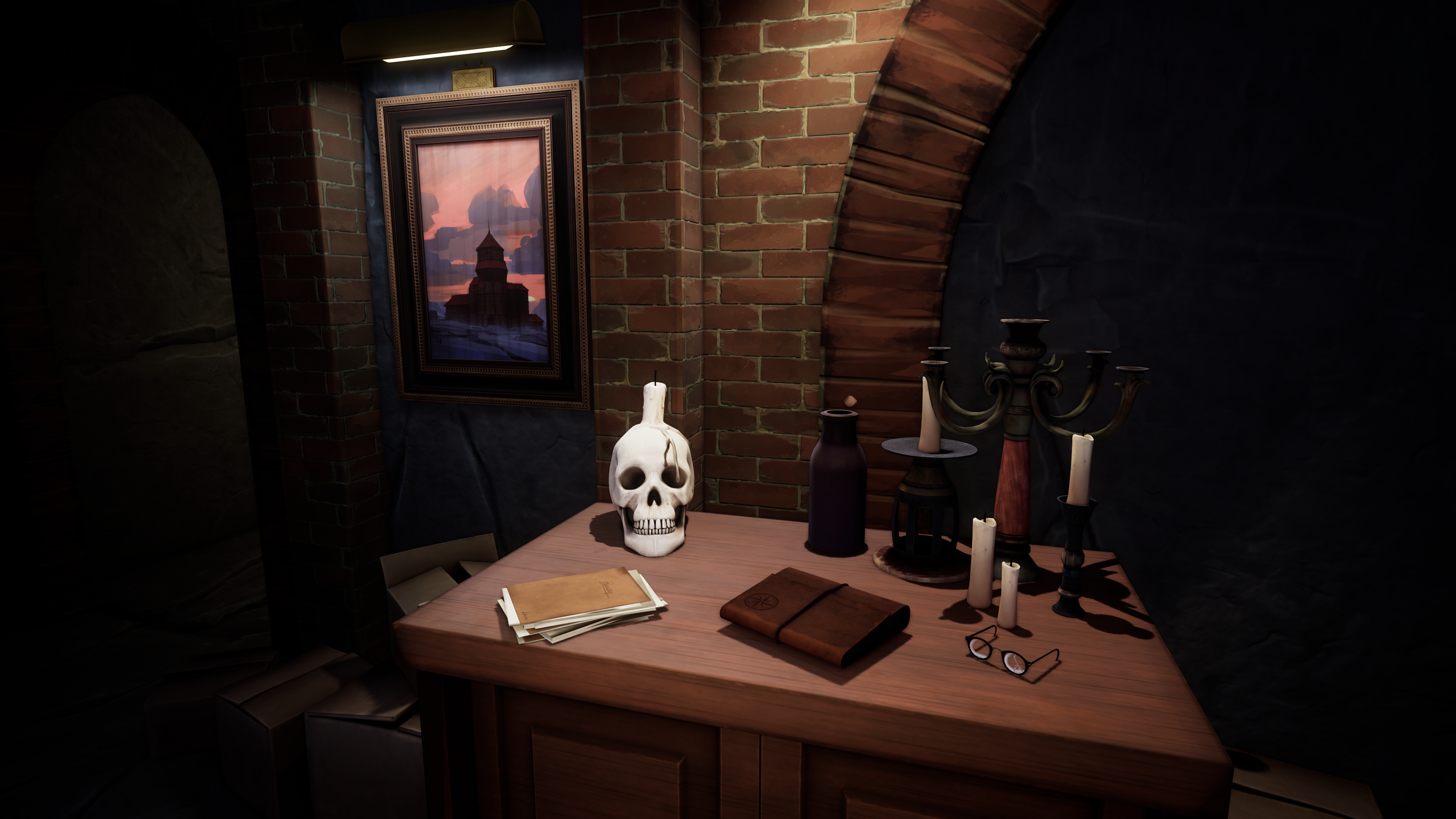 Call of the Elder Gods Bureau Crâne bougies