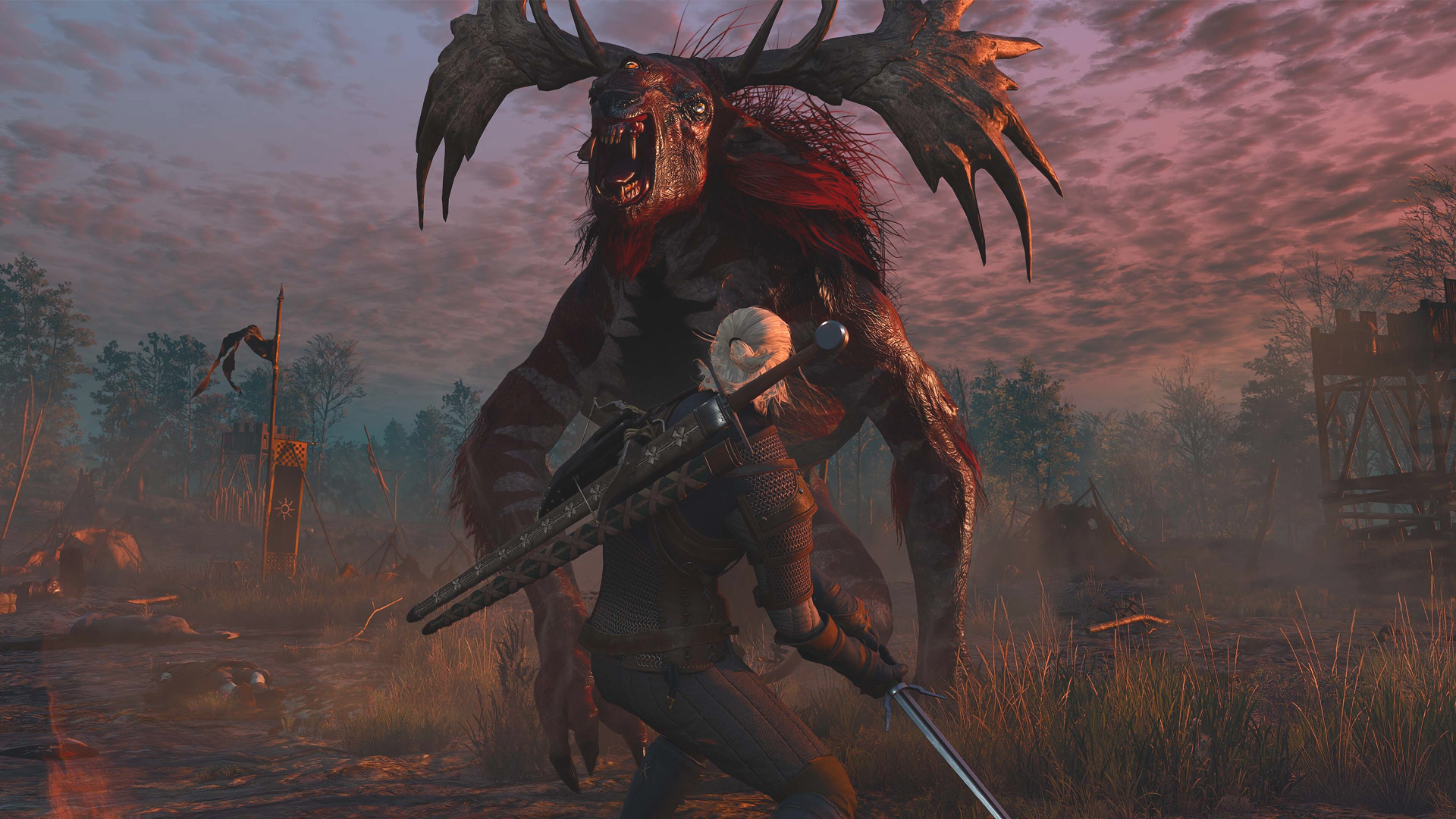 Combat dans The Witcher 3 Remastered